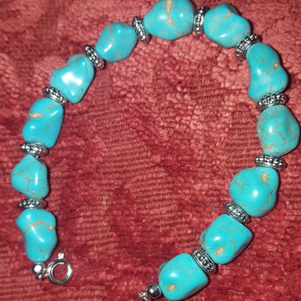 Blue Turquoise Bracelet
